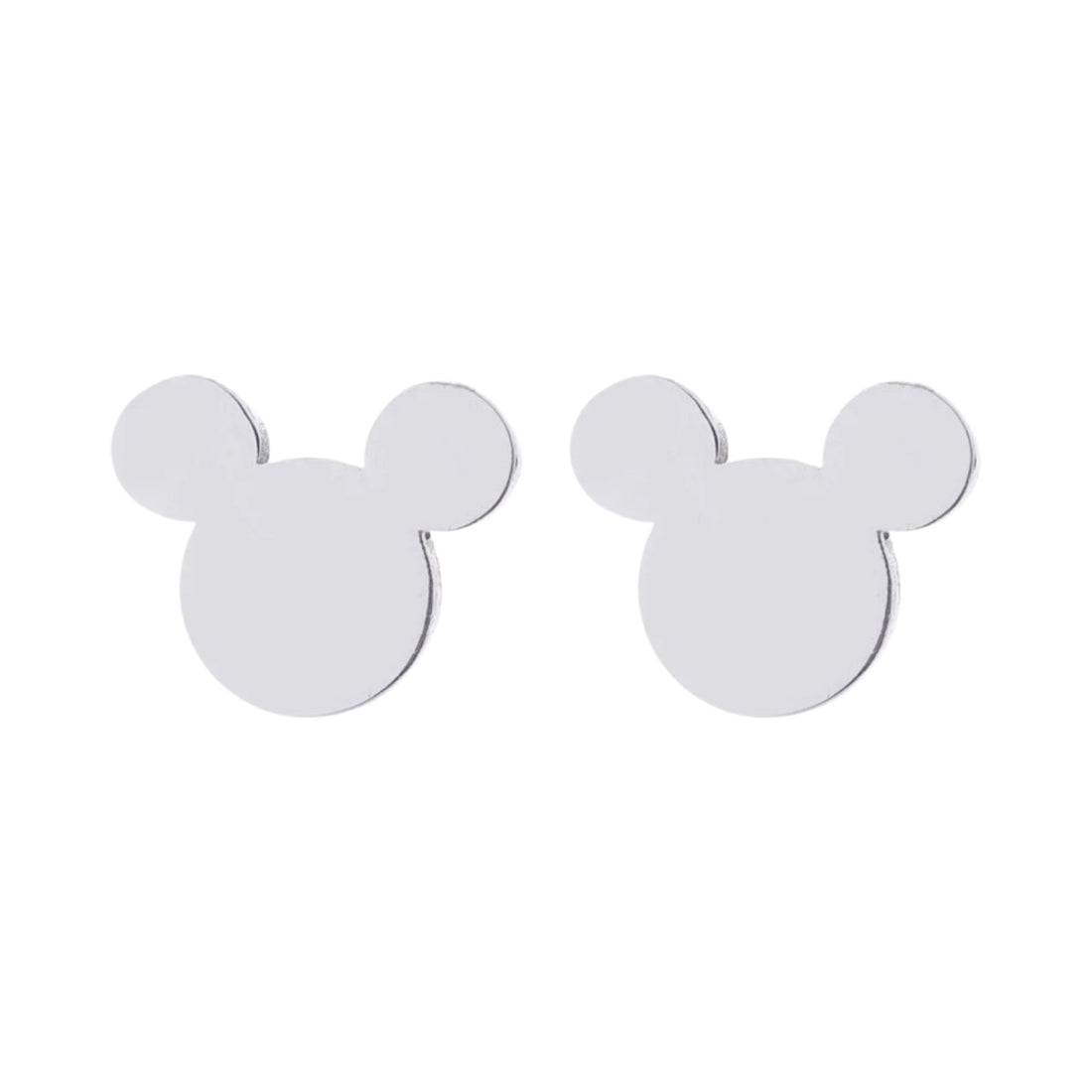 Chiralstahl-Ohrringe für Kinder: Maus