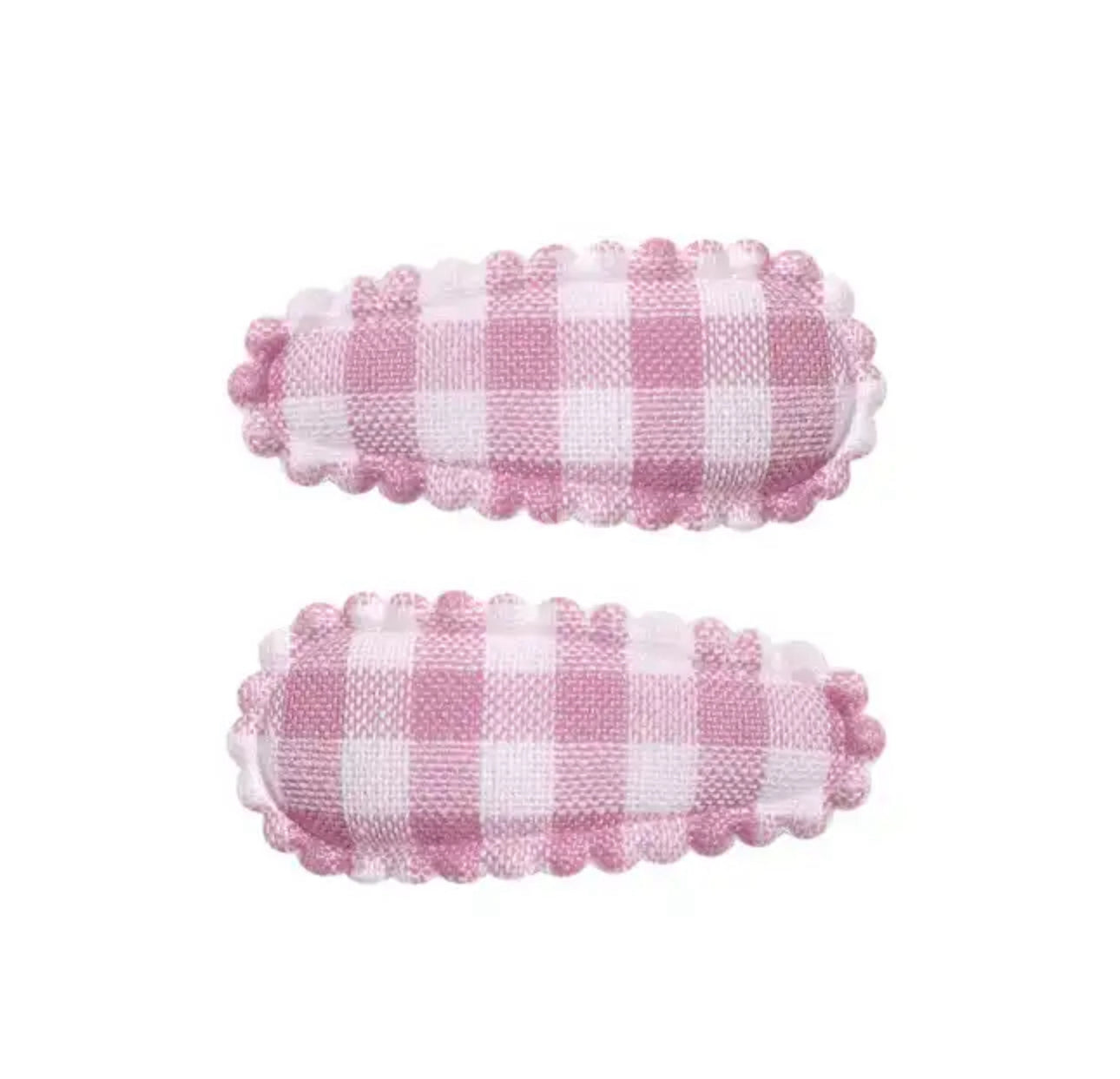 Hairpins: Pink/purple plaid (click click click 3cm)