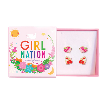 Hypoallergene kinderoorbellen: Bos vriendjes setje