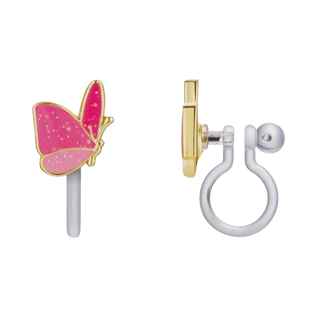 Clip earrings: Butterfly