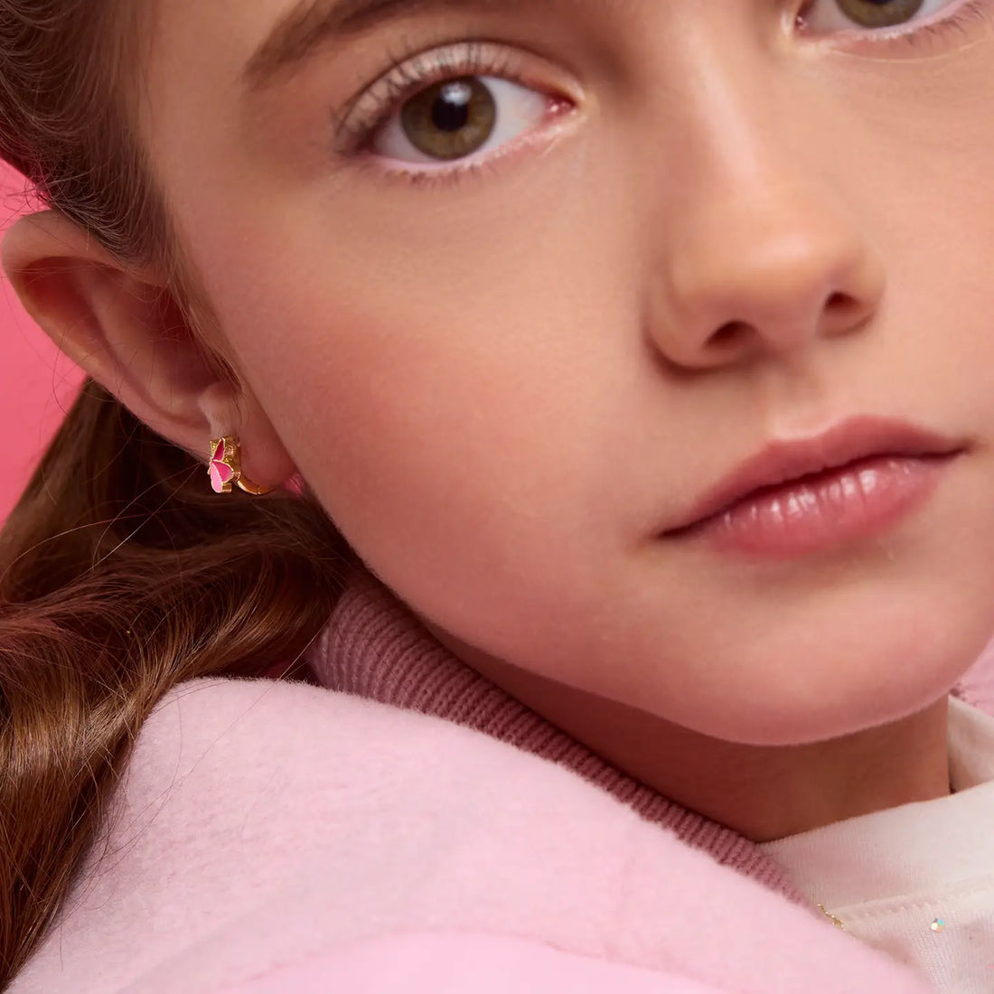 Hypoallergene kinderoorbellen: Vlinder creolen