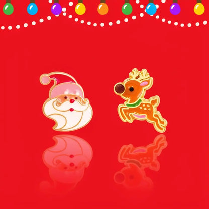Hypoallergene kinderoorbellen: Kerstman en rendier