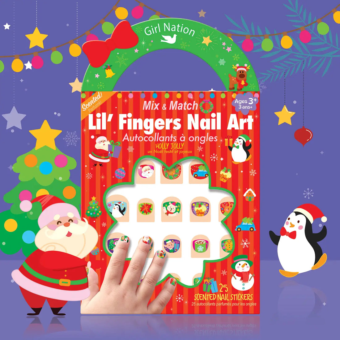 Nagelstickers Kerstmis