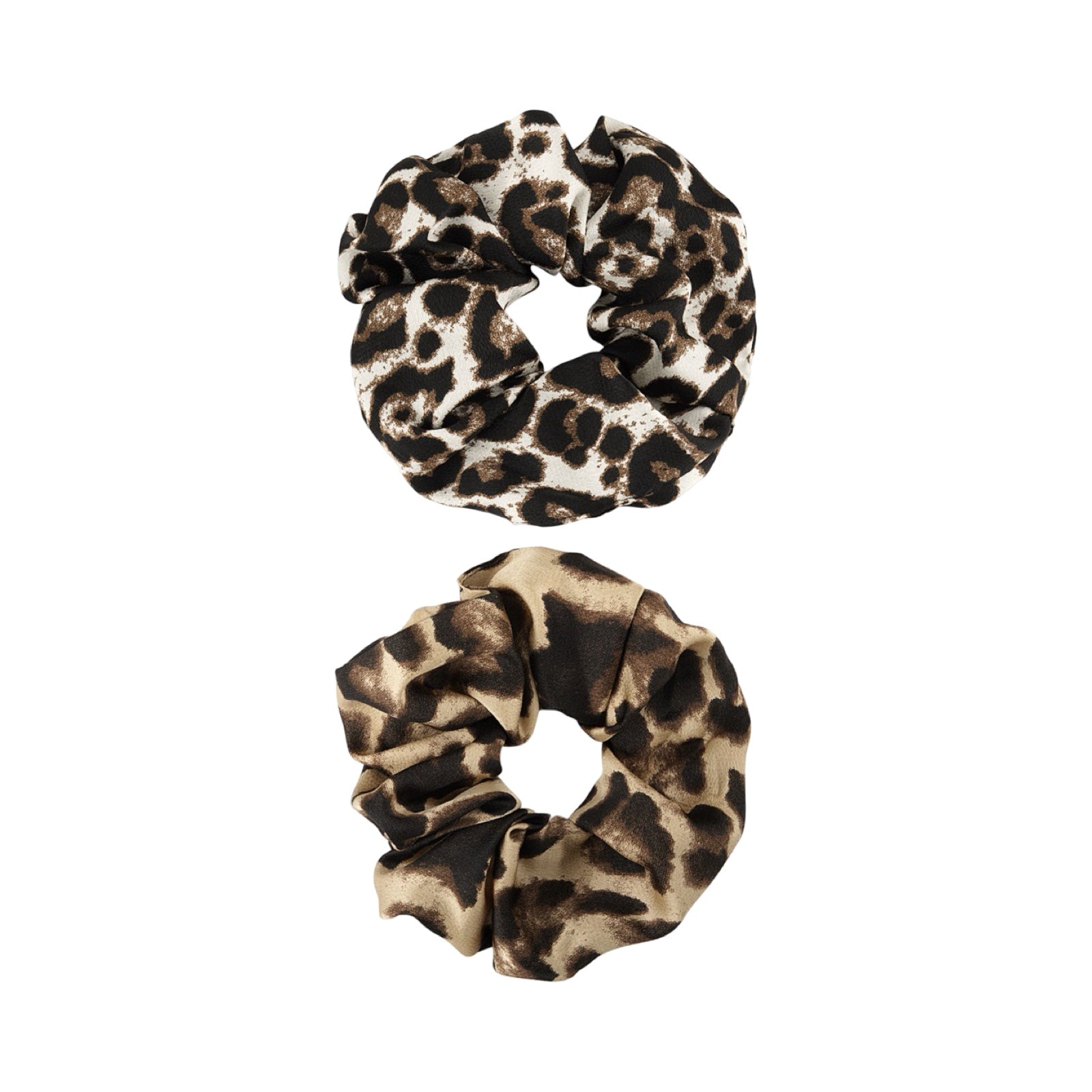 Scrunchie leopard beige set