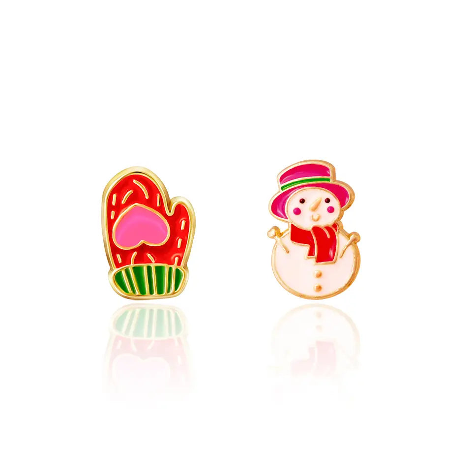 Hypoallergene kinderoorbellen: Sneeuwpop /handschoen