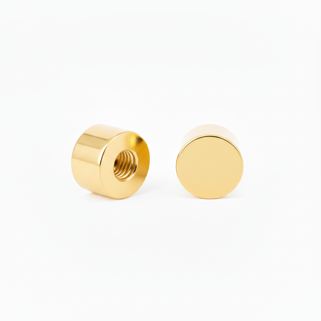 Chirurgenstahl-Ohrringe für Kinder: Zurück Schraubverschluss Gold (1 Stück) 0.8mm