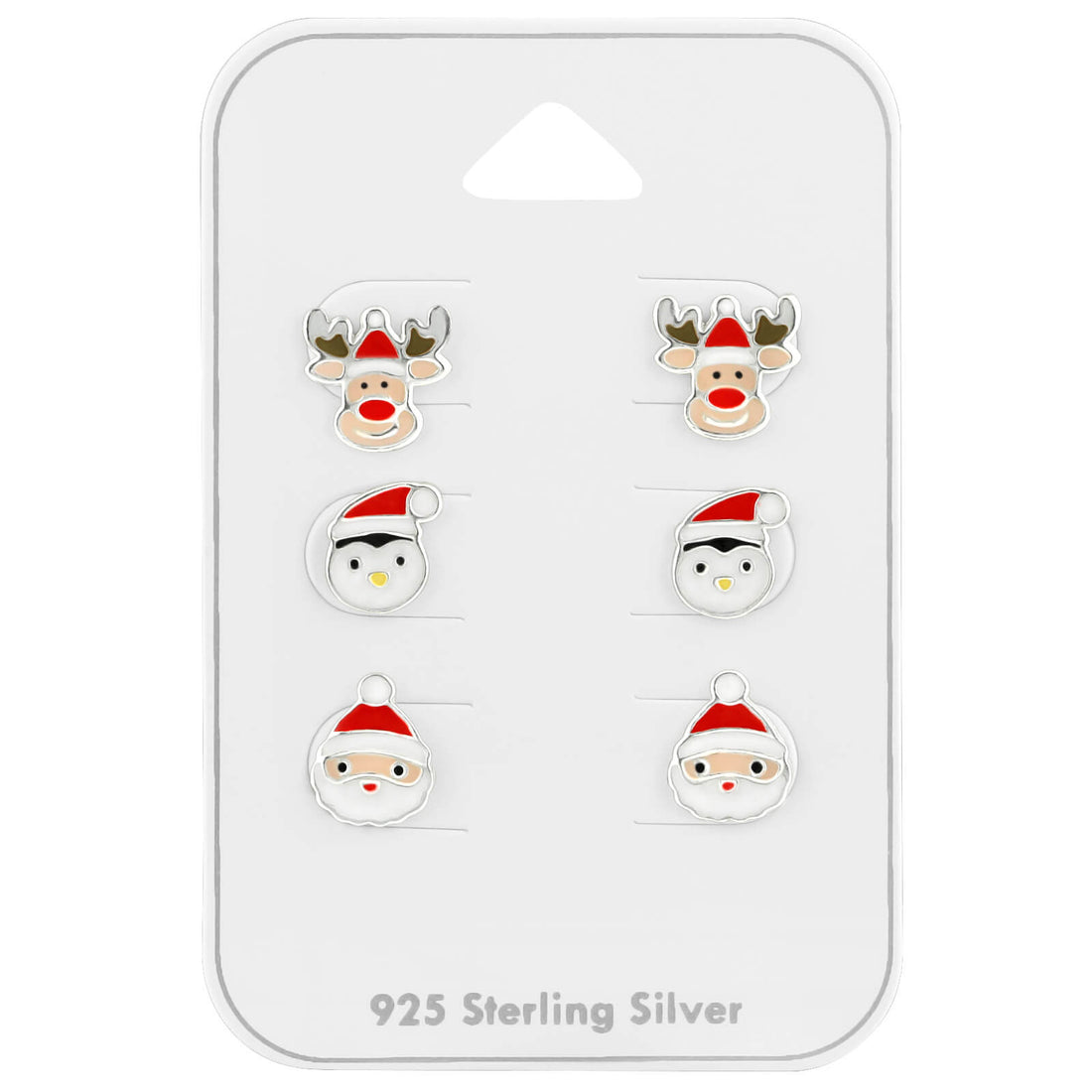 Silberne Kinder-Ohrringe: Weihnachten 2 (Sets)