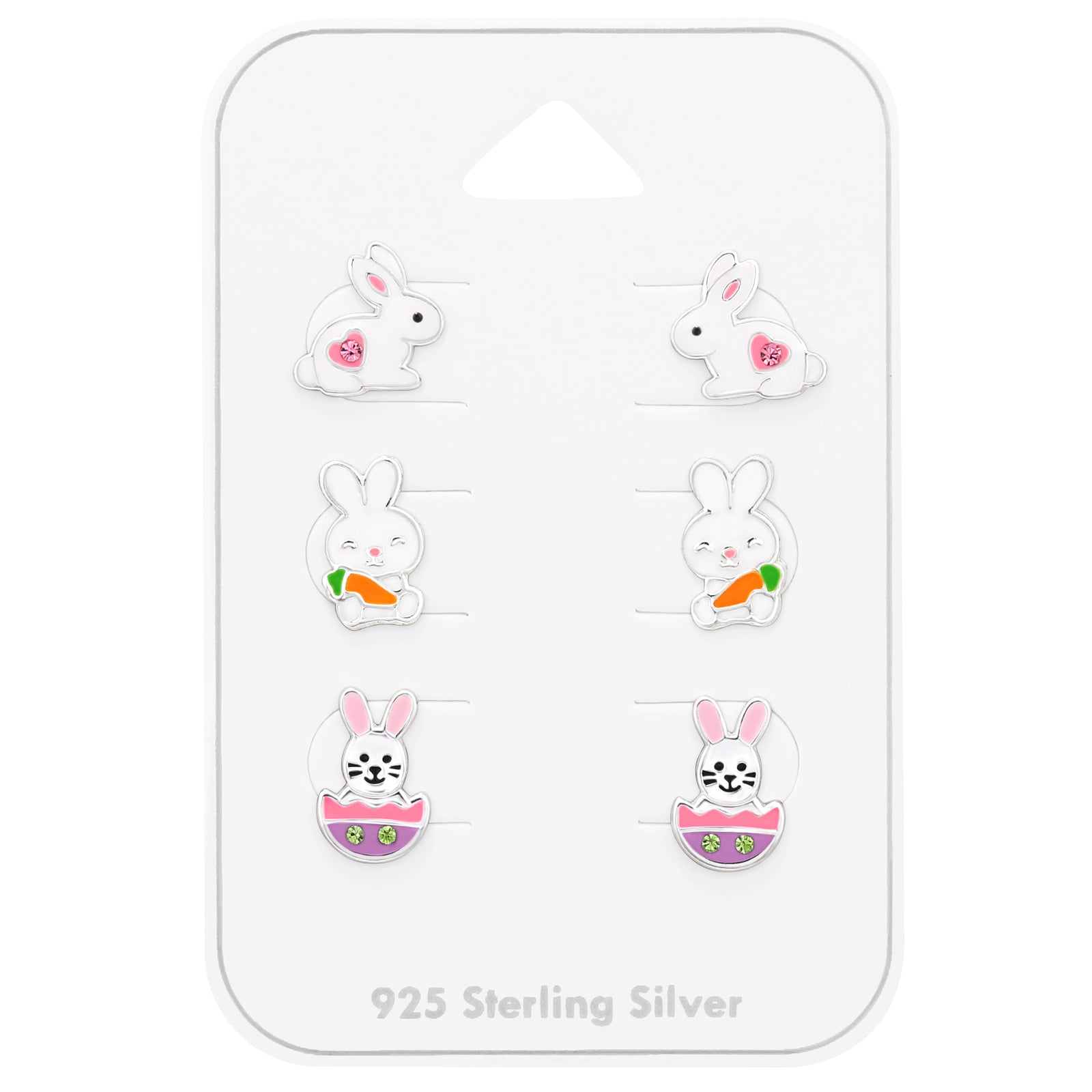 Silberne Kinder-Ohrringe: Favo Tiere