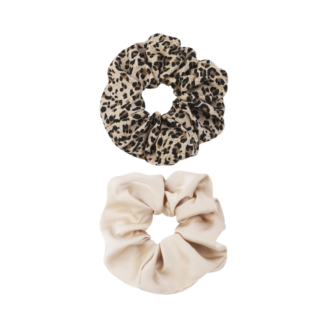 Scrunchie leopard beige