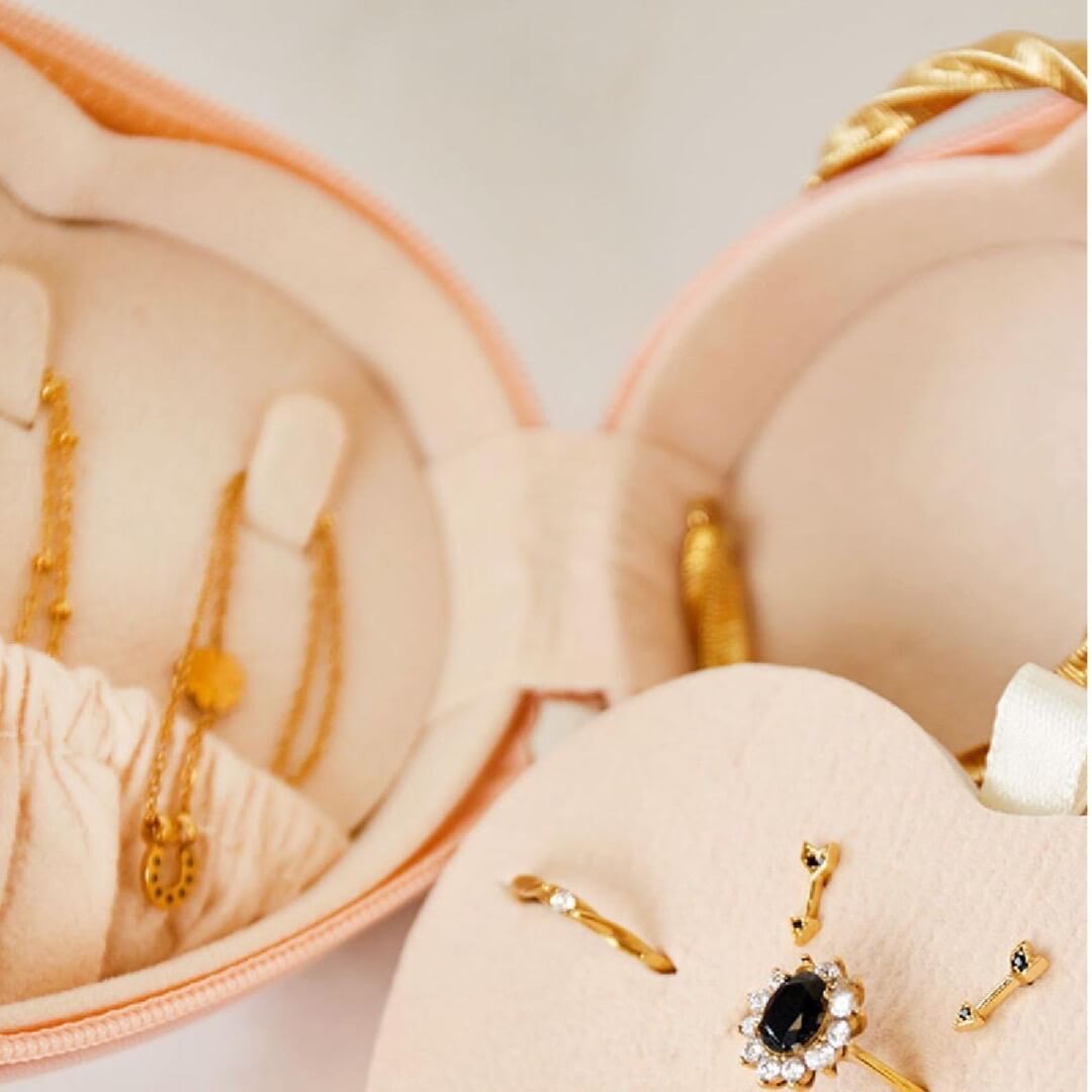 Jewelry box: Heart gold