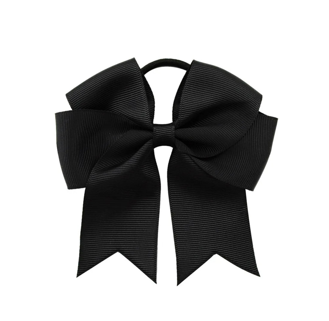 Hairpins: Black bow large