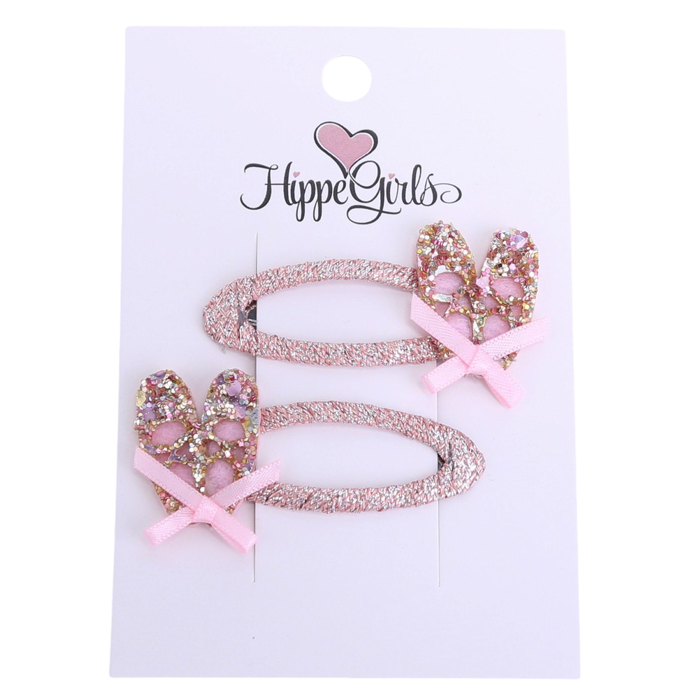 Haarspeldjes: Balletschoentjes glitter