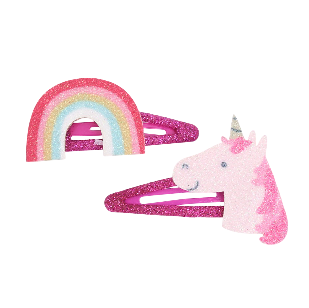 Haarnadeln: Einhörner/Regenbögen