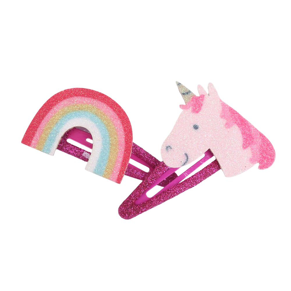 Haarnadeln: Einhörner/Regenbögen