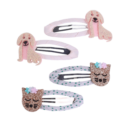 Haarspeldjes: Katjes en hondjes