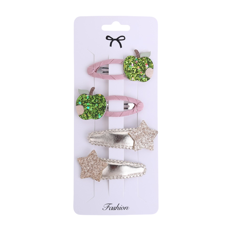 Hairpins: apples and stars