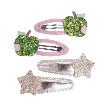 Haarspeldjes: Appeltjes en sterretjes