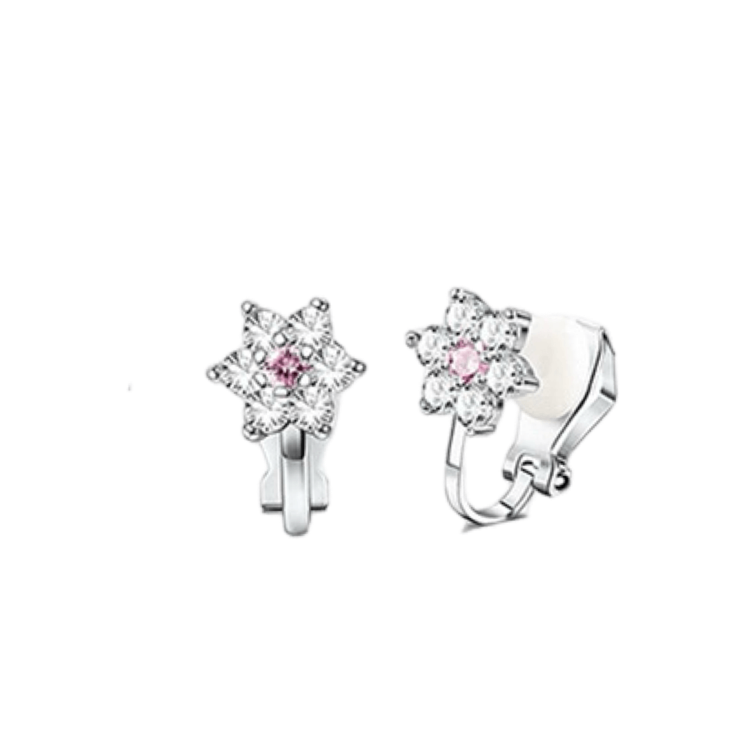 Clip earrings: Flowers