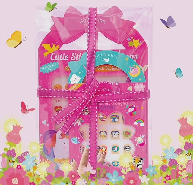 Nagelstickers/oorstickers cute set