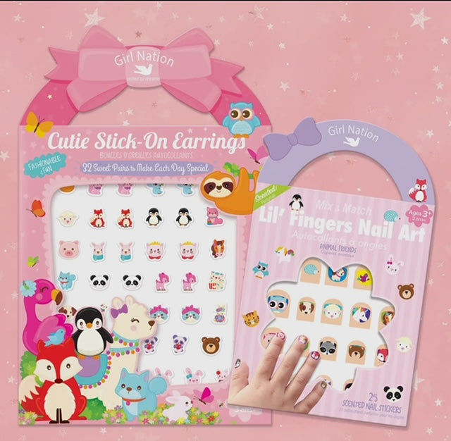 Nail stickers/ear stickers love set