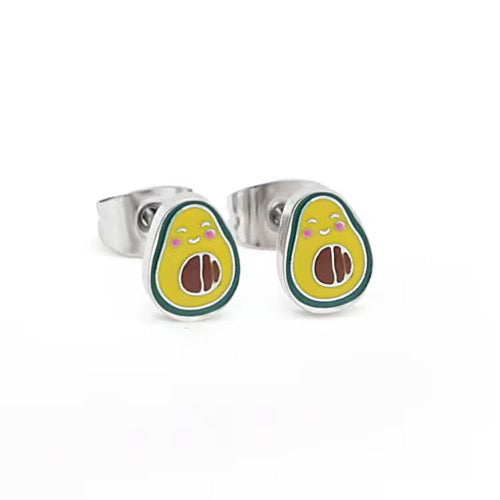 Hypoallergene Ohrringe für Kinder: Avocados