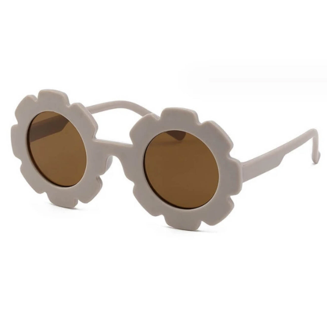 Sonnenbrille Blume Beige