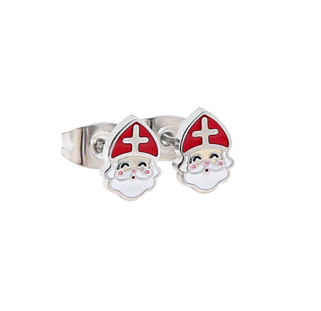 Hypoallergene Nikolaus-Ohrringe für Kinder: Nikolaus