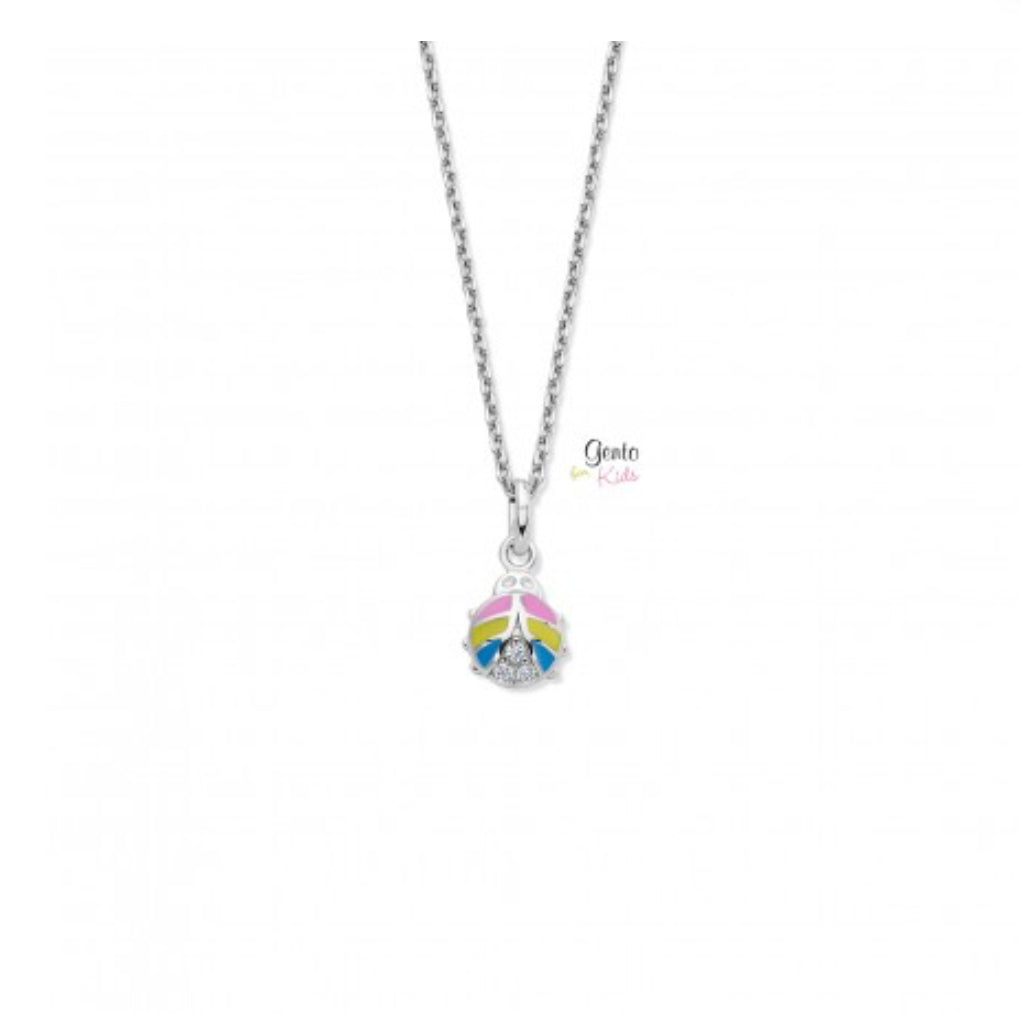 Zilveren kinderketting: Lieveheersbeestje (Gento for kids)