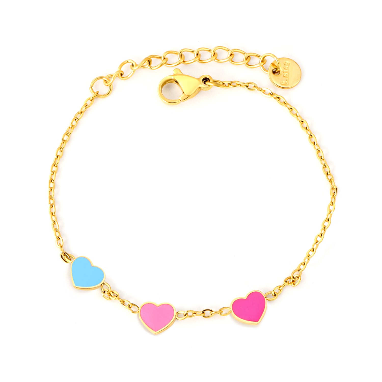 Kinderarmbandje: Hypoallergeen hartjes armbandje