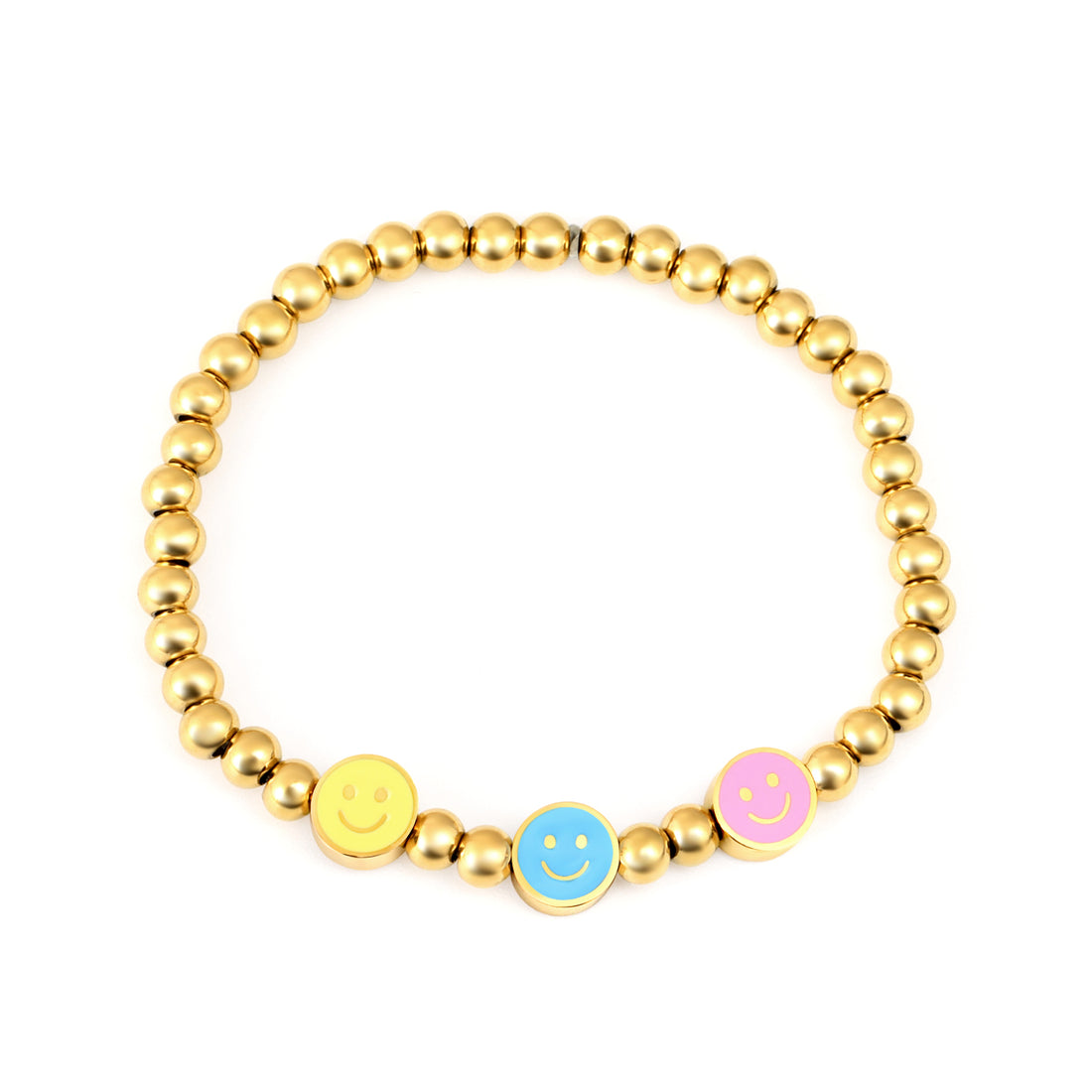 Kinderarmband: Hypoallergene Herzmischung (12K Gold)