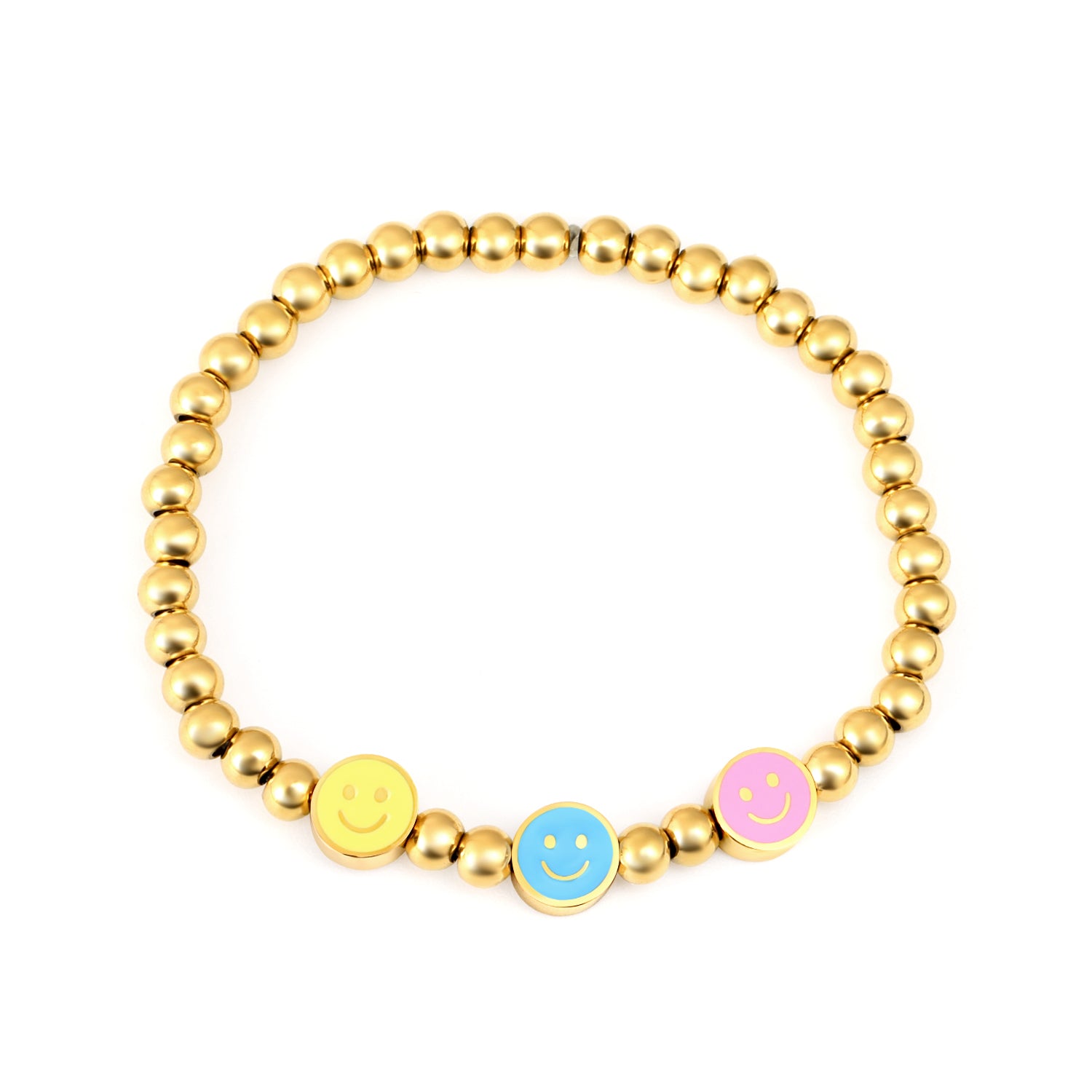 Kinderarmband: Hypoallergene Herzmischung (12K Gold)