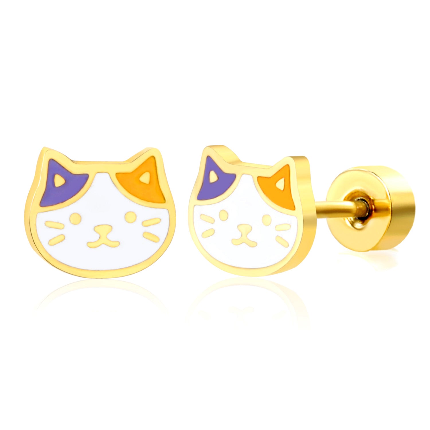 Hypoallergeen kinderoorbellen: Katjes met schroefsluiting