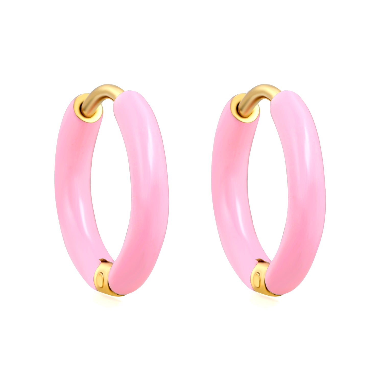 Hypoallergeen kinderoorbellen: Creolen roze