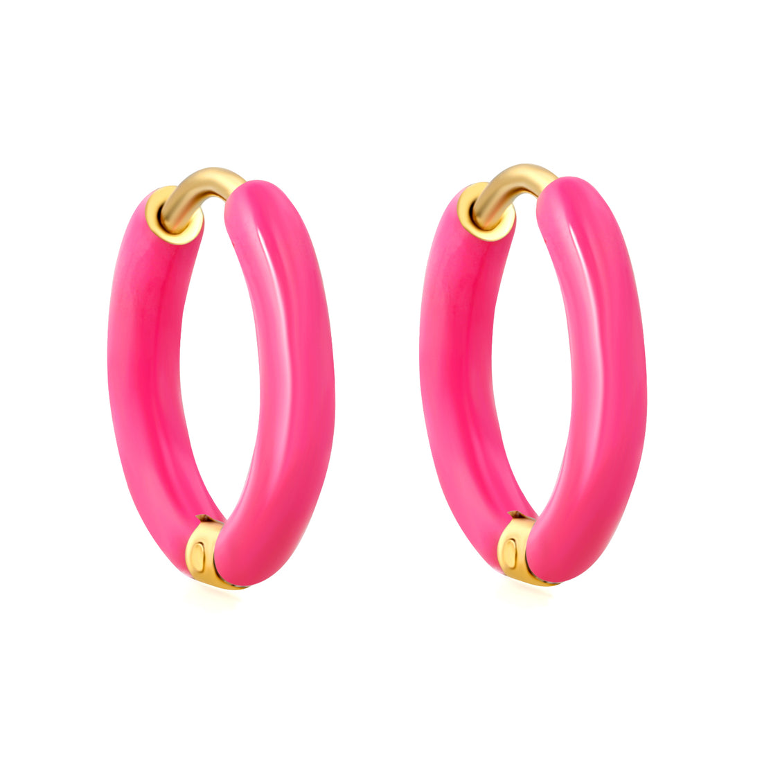 Hypoallergeen kinderoorbellen: Creolen fel roze