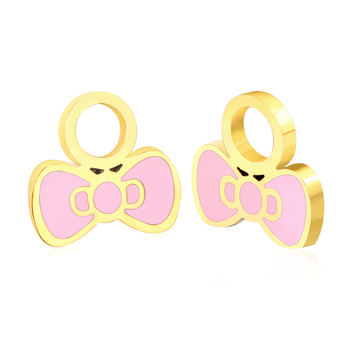 Hypoallergeen kinderoorbellen: Strikjes Losse bedeltjes (creolen)