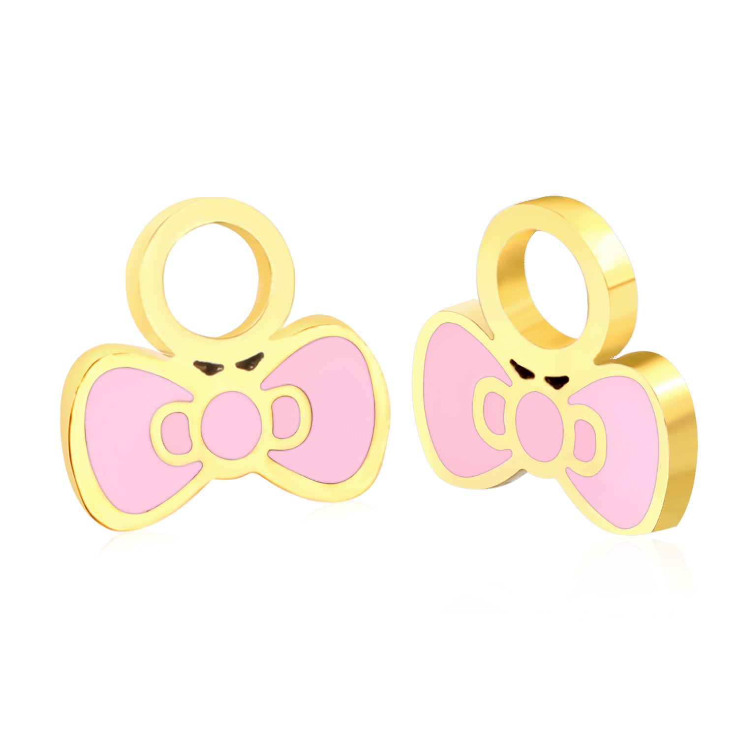 Hypoallergeen kinderoorbellen: Strikjes Losse bedeltjes (creolen)