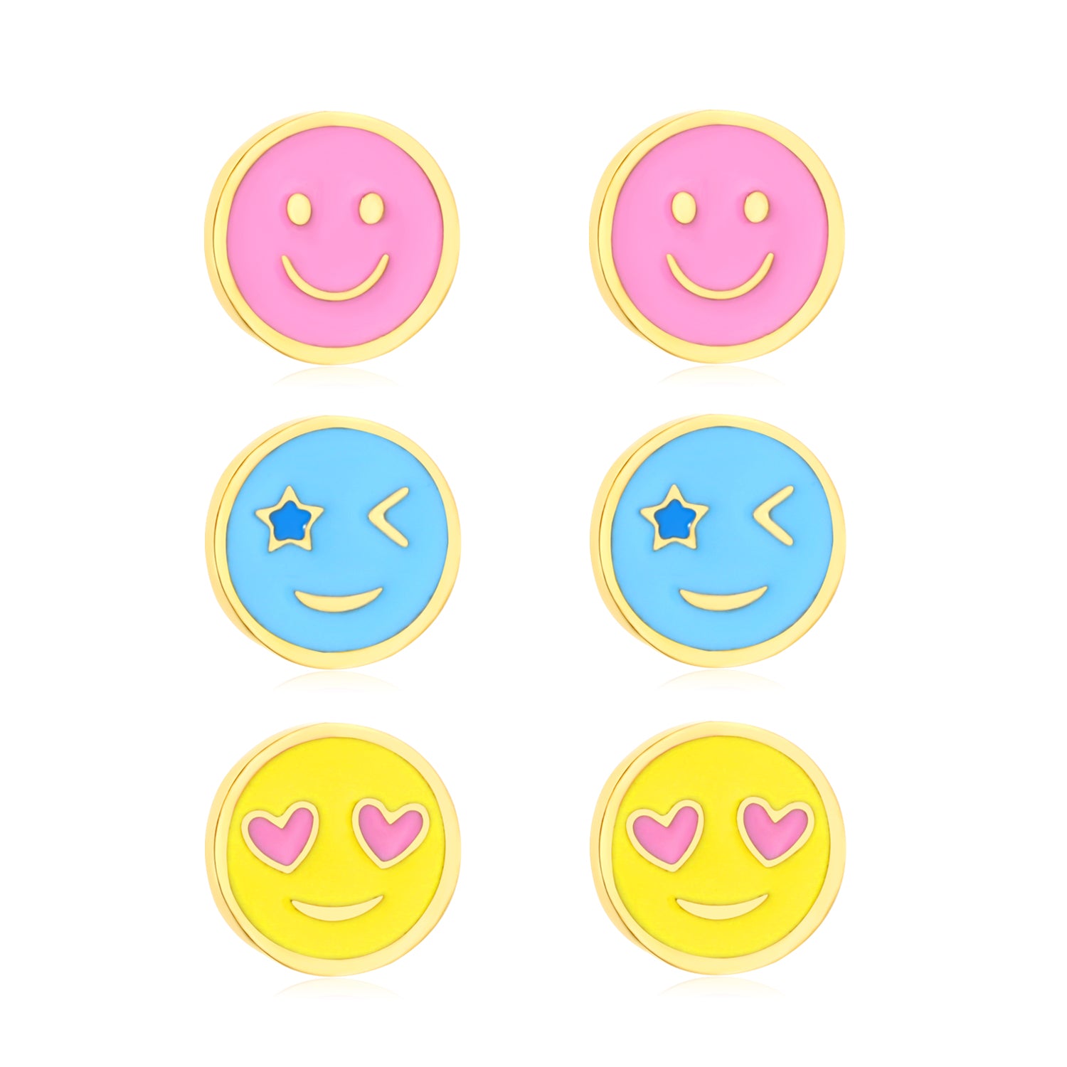 Hypoallergeen kinderoorbellen: Voordeelsetje Smiley