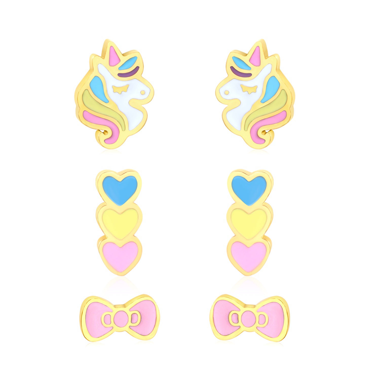 Hypoallergeen kinderoorbellen: Voordeelsetje Magical Love