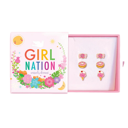 Hypoallergene Ohrringe für Kinder: Set Sweet Sparkles