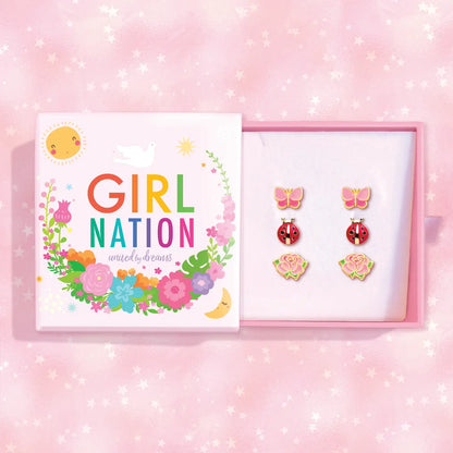 Hypoallergene Ohrringe für Kinder: Set Kleine Liebe