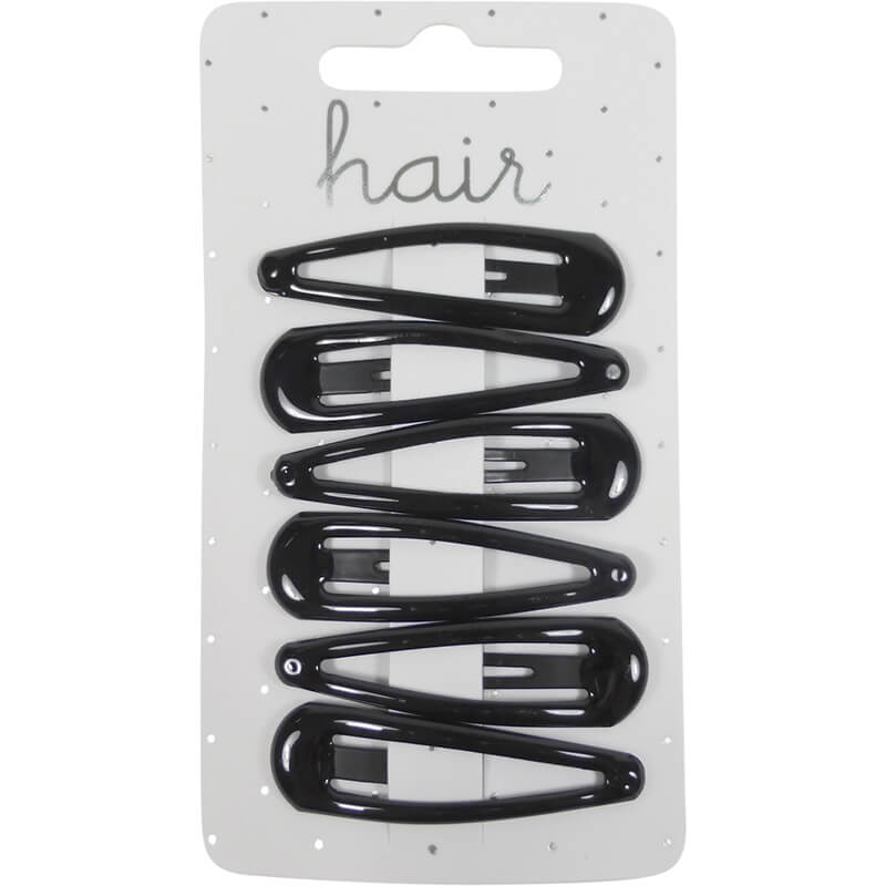 Hairpins: Black 5 cm (click snap)