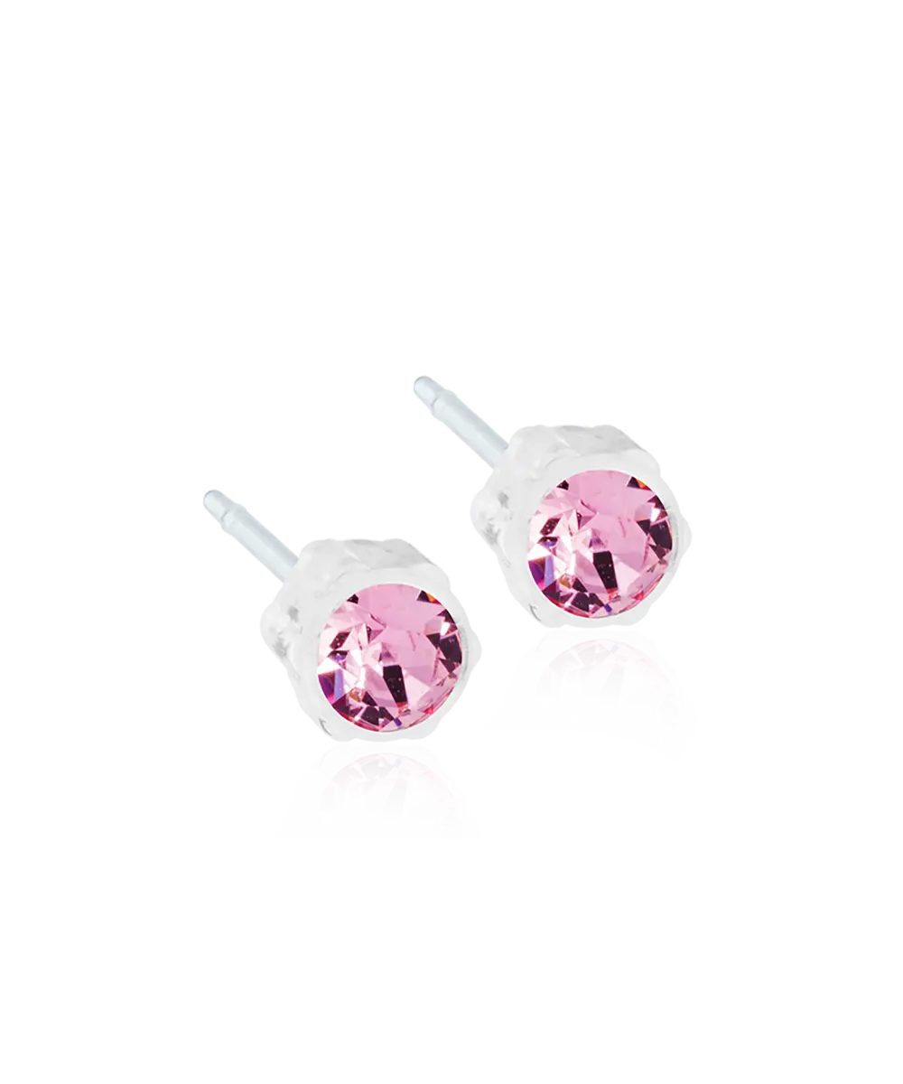 Blomdahl kinderoorbellen kristal Light Rose – Medical Plastic
