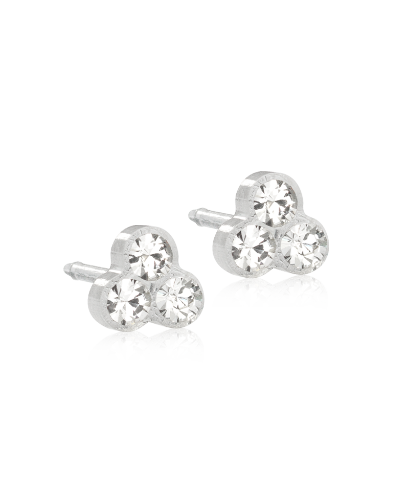 Blomdahl kinderoorbellen klavertje Crystal 6 mm – Medical Plastic