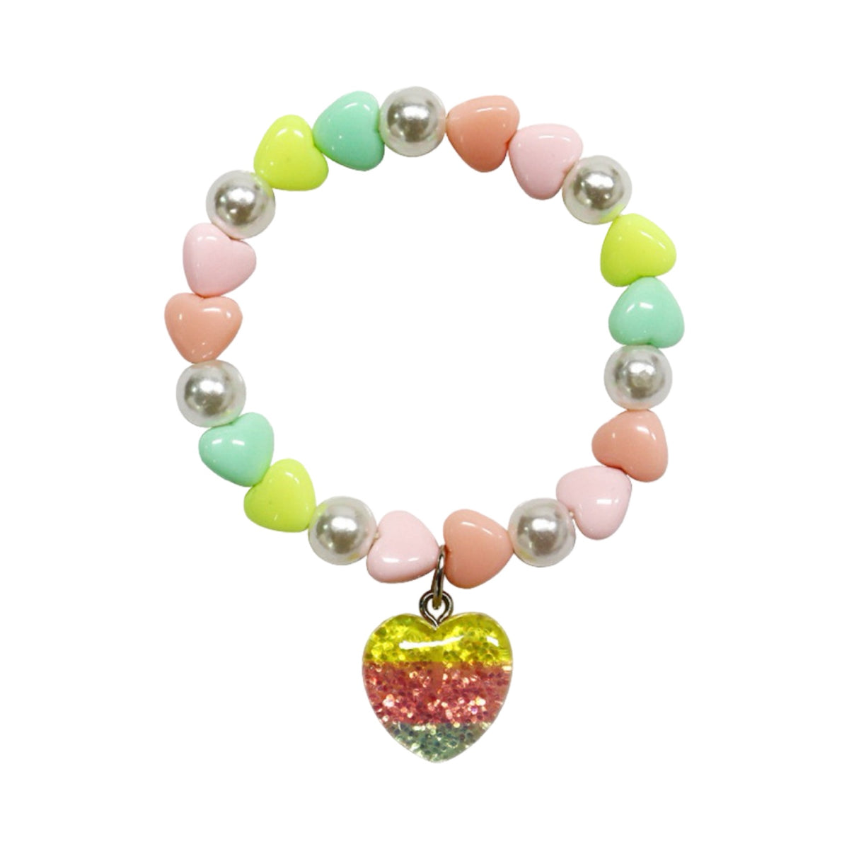 Armband: Buntes Herz