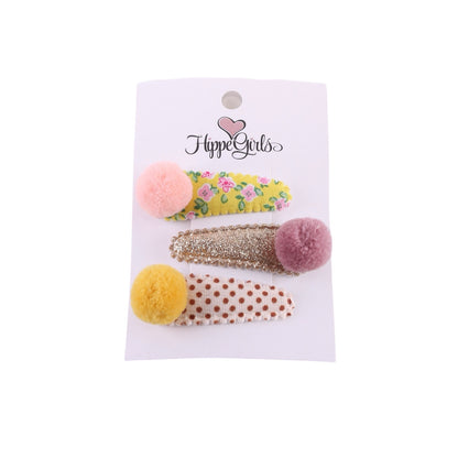 Hairpins: Pompom glitter