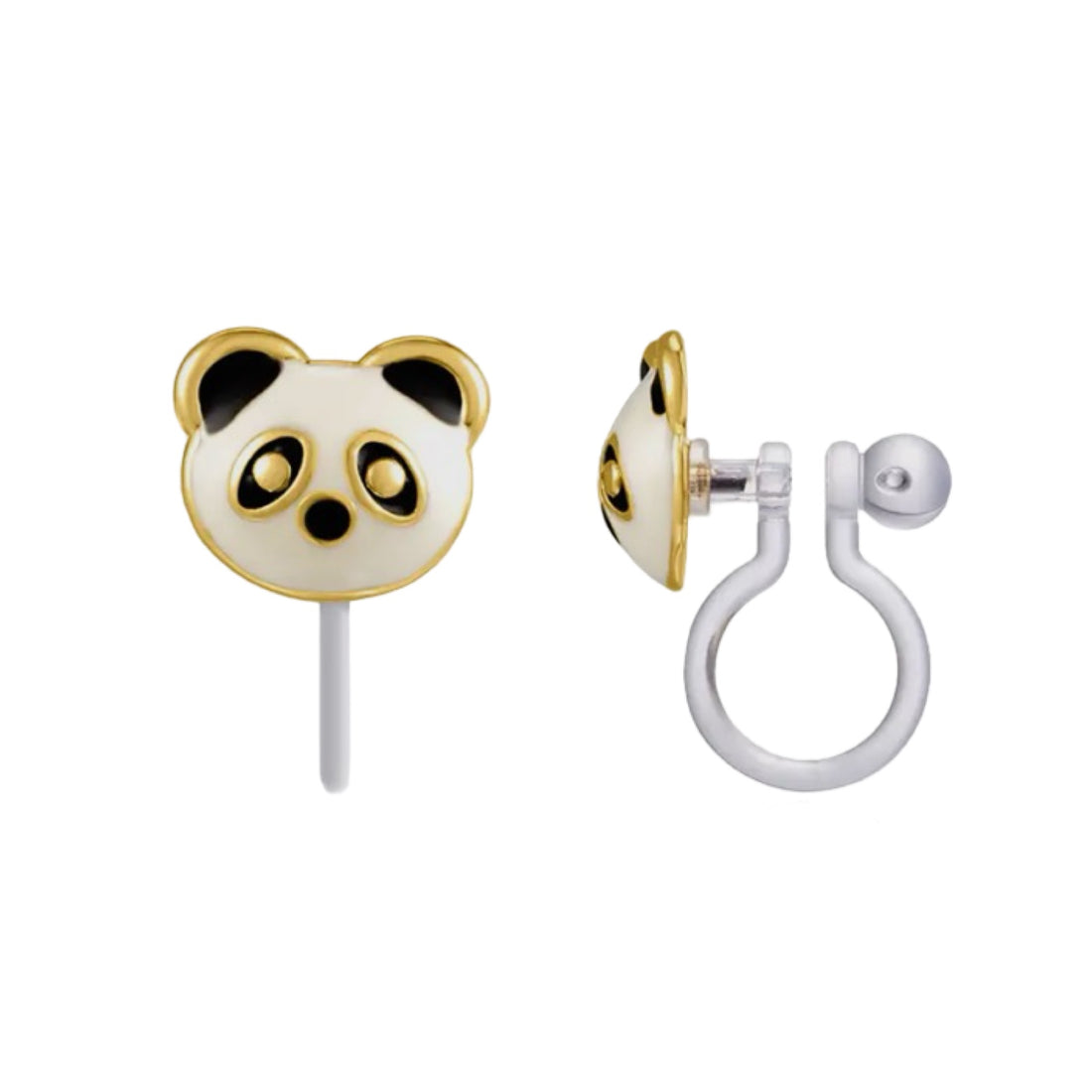 Clip earrings: Panda