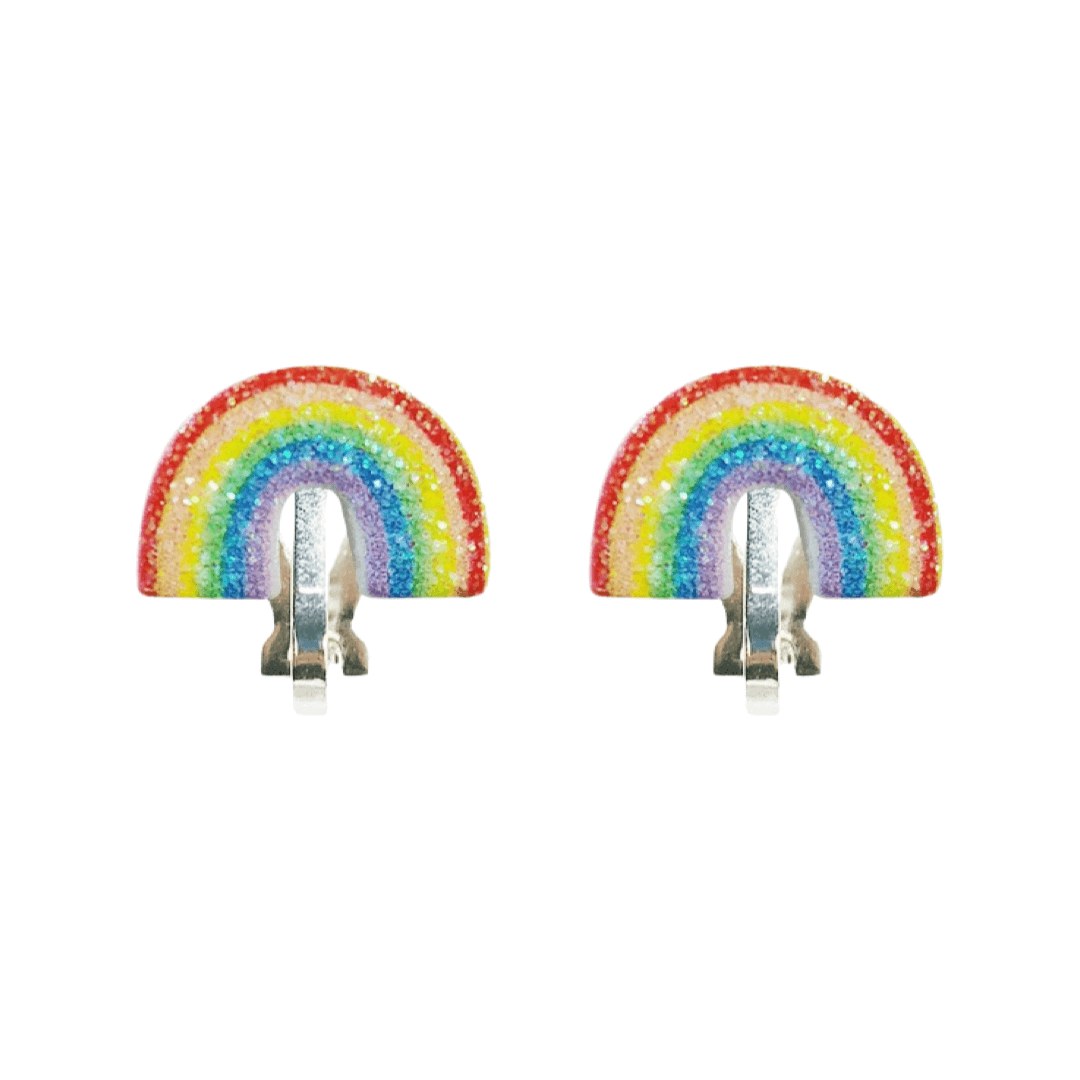Clip earrings: Rainbow popular