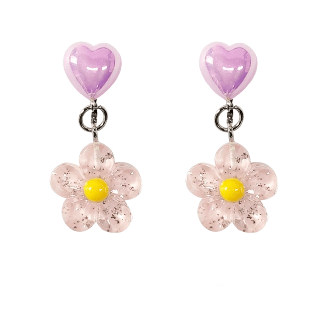 Clipoorbellen: Roze bloemetjes hangend 