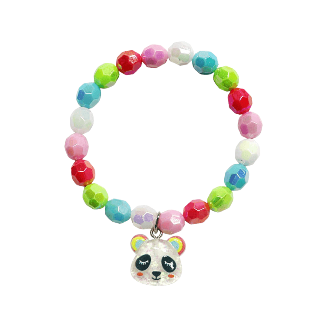 Armbandje: Panda gekleurd