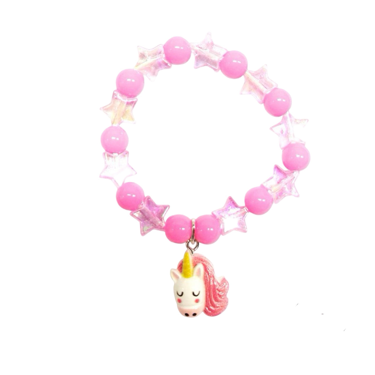 Bracelet : Licorne rose